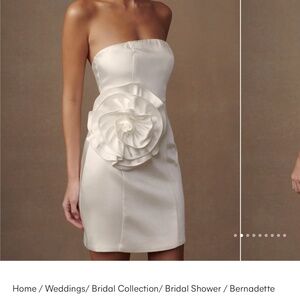Meshki Bernadette White Mini Dress